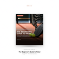 Digital cover preview for a guide titled "The Beginner's Guide to Padel" by Padel & Co.